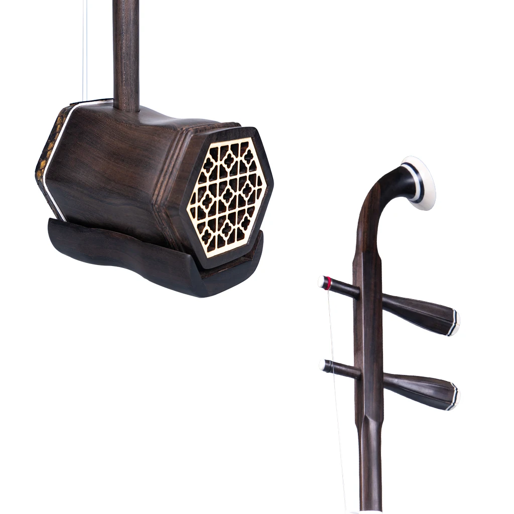 Mugig Advanced Erhu Performers Master Aged Rosewood Erhu 2 String Chinese Fiddle Handmade Chinese National Musical Instruments