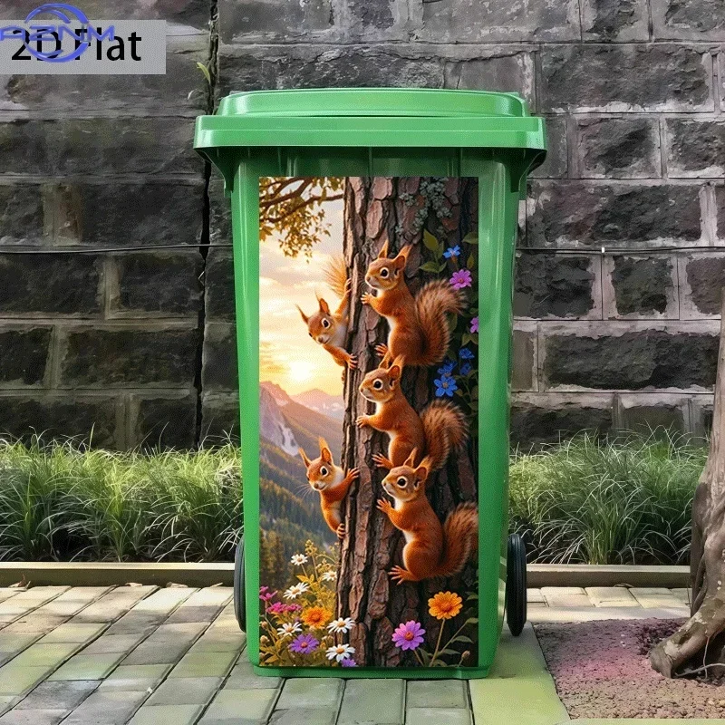 Waste Can Decor Sticker 2D Printed Art Decal