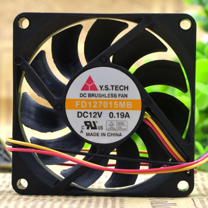 X 1PCS Y.S.TECH FD127015MB | 12V 0.19A | 7CM | Industrial Chassis Cooling Fan
