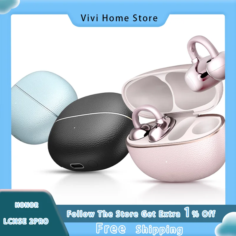 سماعات Honor LCHSE 2Pro المزودة بمشبك، سماعات بلوتوث مريحة للارتداء، جودة صوت واضحة، عمر بطارية طويل، تقليل الضوضاء #1