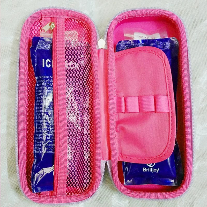 Brilljoy new fashion Insulin Cooler Bag Portable Insulated Diabetic Insulin Travel Case Cooler Box Bolsa Termica EVA box ice bag