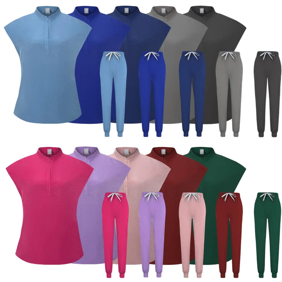 Nieuwe Producten Mannelijk Uniform Scrub Sets Dokter Ziekenhuis Medische Scrubs Sets Spa Uniformen Vrouwen Medicale Blouse Joggers