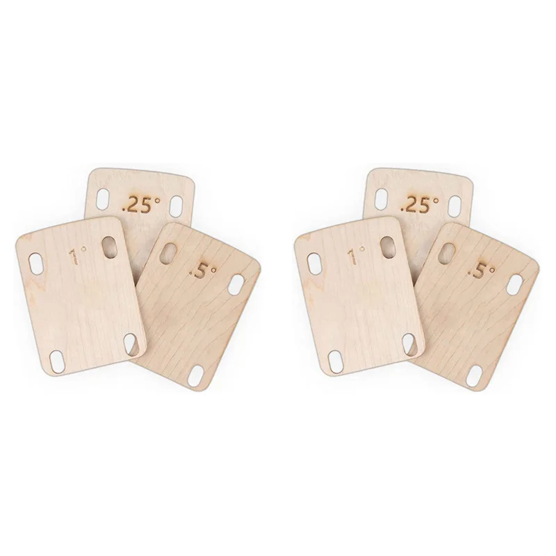 B48B-6 Piece Guitar Neck Pad, Made Of Solid Maple, Protective Guitar Neck Pad For Bolt-On Neck