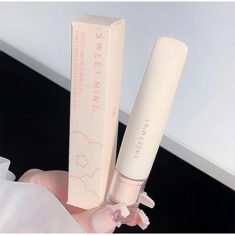 Neue Gelee Wasser Lip gloss klares Licht feuchtigkeit spendende Lippen tönung Spiegel glänzende Lippen glasur Rohr feuchte Lippenstift Lippen pflege billige Kosmetik