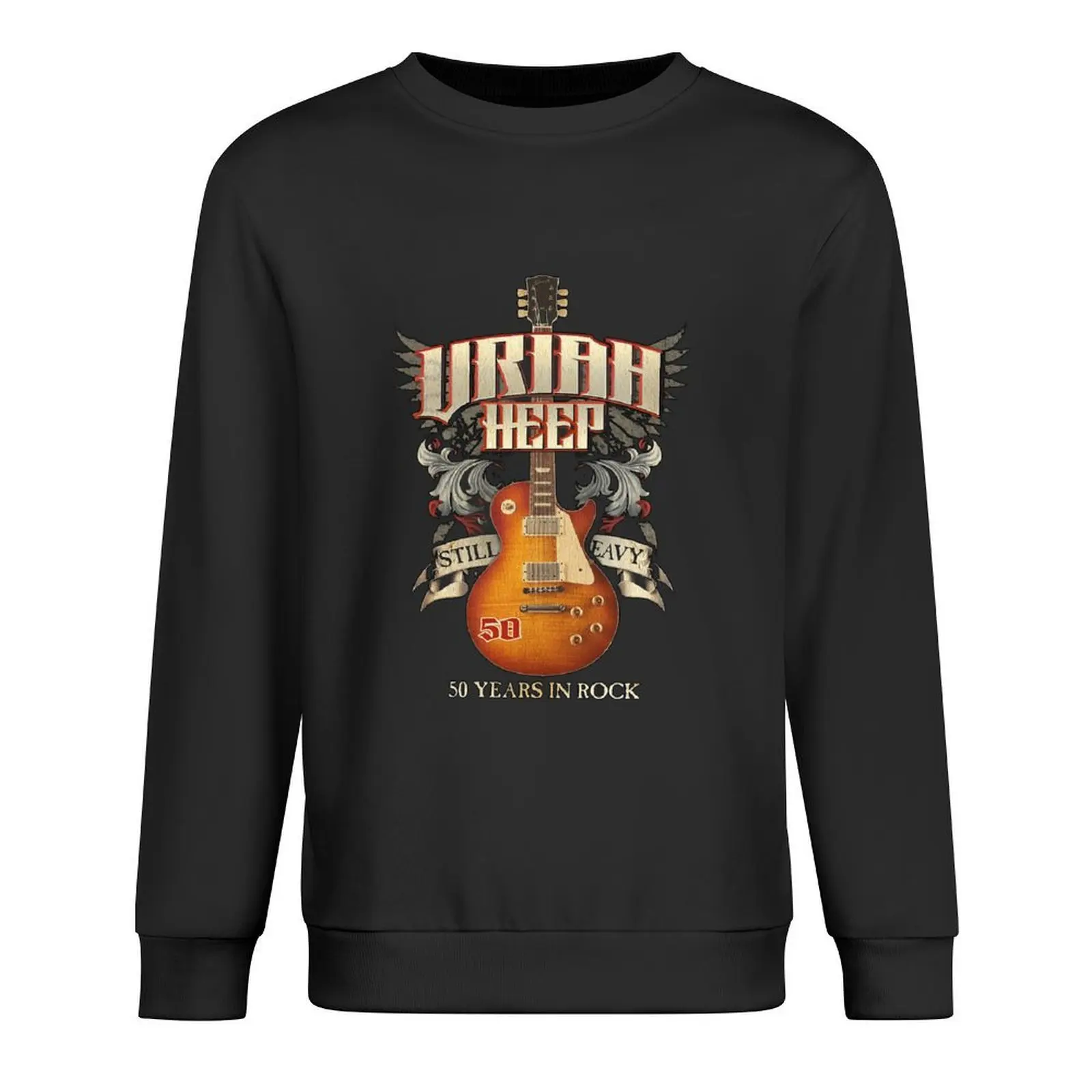 

uriah heep 50th (2) Pullover fashion men male clothes japanese style men clothing hooded sweatshirt for men