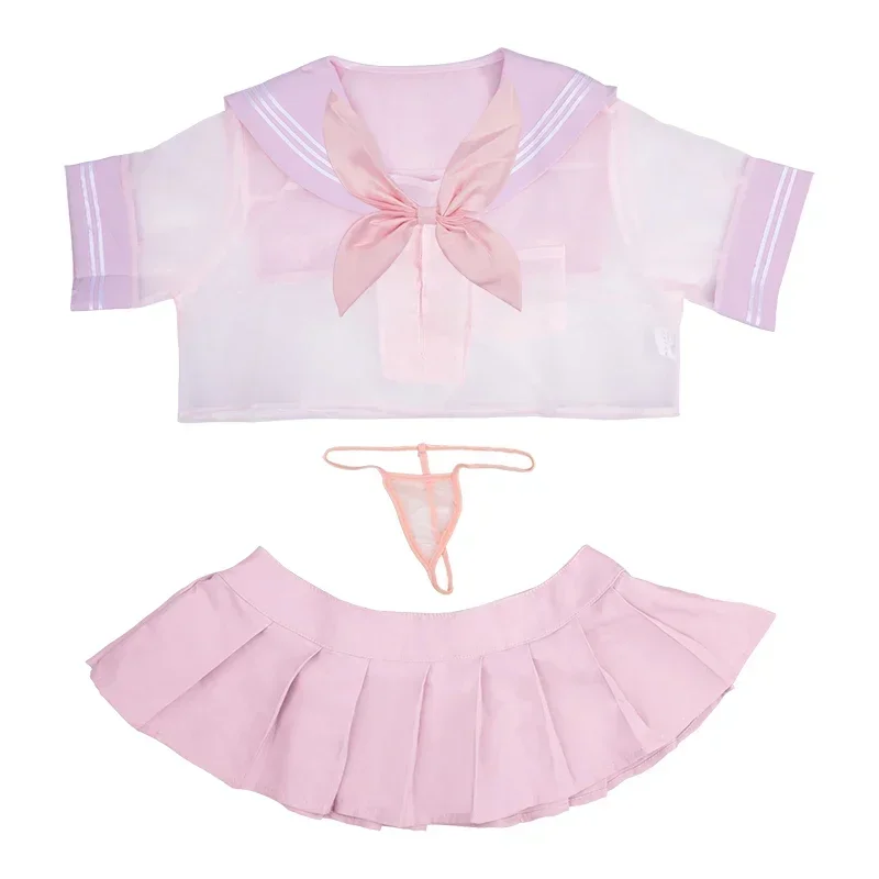 Women's Sexy Outfit White Nurse Uniform Maid Dress Roleplay Costumes Girls Sexy Lingerie Lace Nursing Dress with Thong Skirt image 6