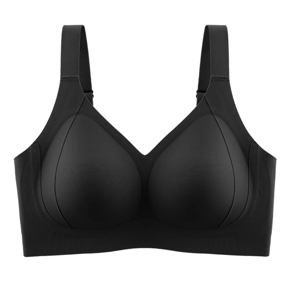 

Traceless Wireless V Bra Shockproof Gathered Breasts Brassiere for Women Anti-sagging Comfortable Push Up Underwear Running