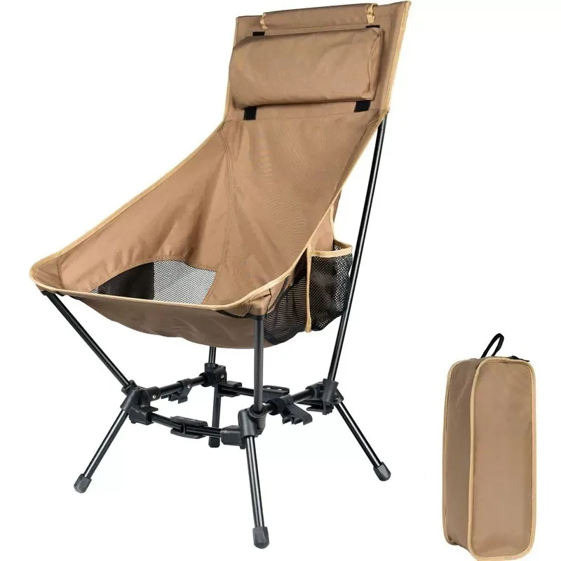 Camping Folding Chair Lightweight Portable High Back Tourist Chairs for Hiking Relaxing Outdoor