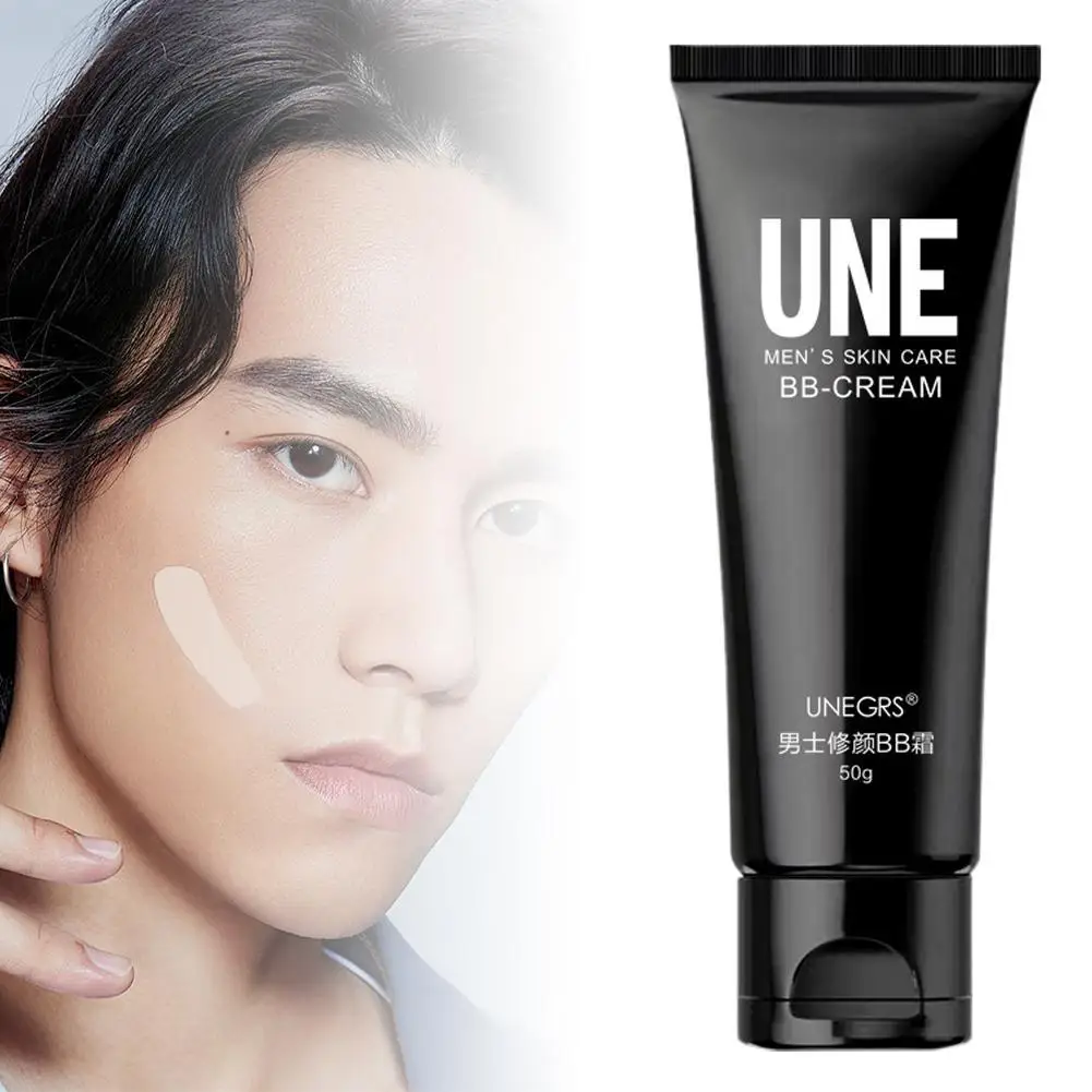 

BB Cream For Men Full Coverage Facial Concealer Long Lasting Makeup Foundation Waterproof Men BB Liquid Foundation