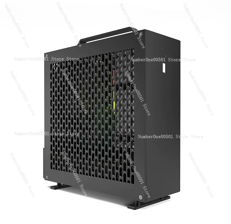 In Stock Lzmod Mini A24-V5 2.0 Dual Slot Single Display 1U Power Supply ITX Chassis Double-Sided Chamfering