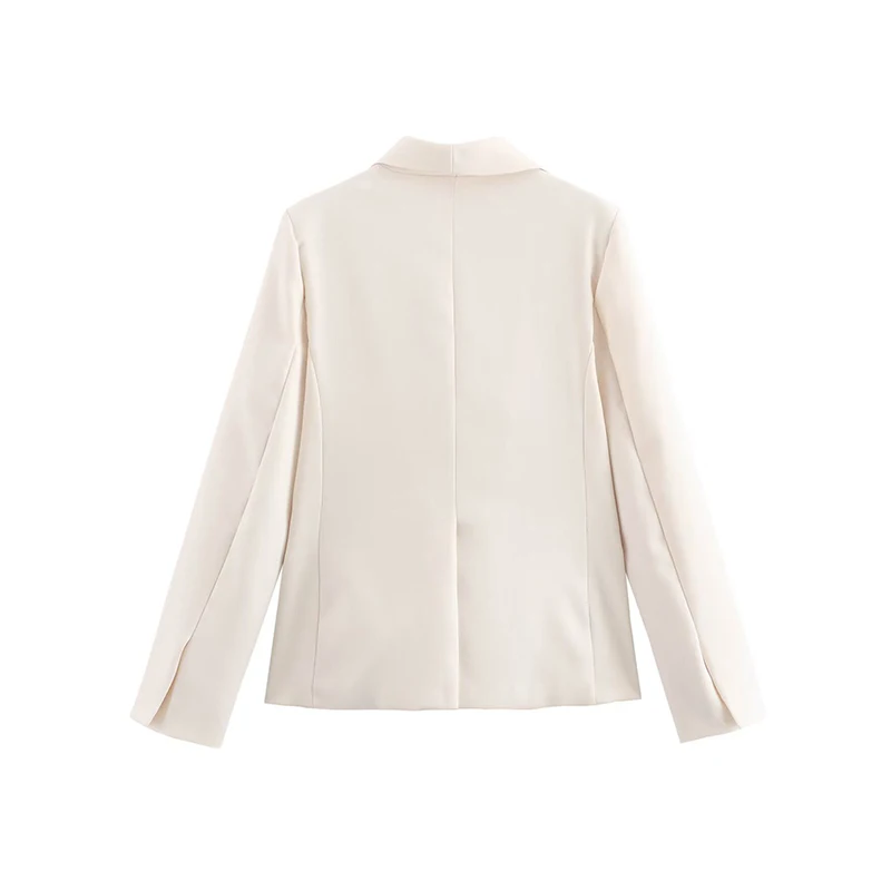 بدلة نسائية عصرية بأربعة ألوان Jaet Ele Dr Sle Long Sve مناسبة للتنقل وتصميم مستقيم مقطوع واحد...