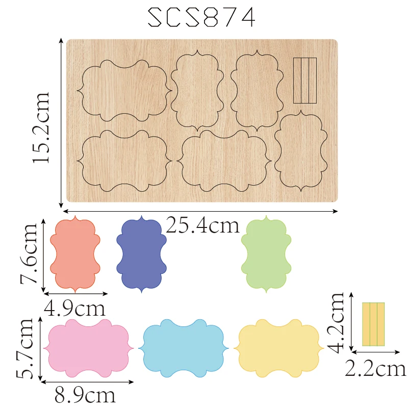 Wooden Bowknot Cutting Knife Die, Used with the Machine, SCS874