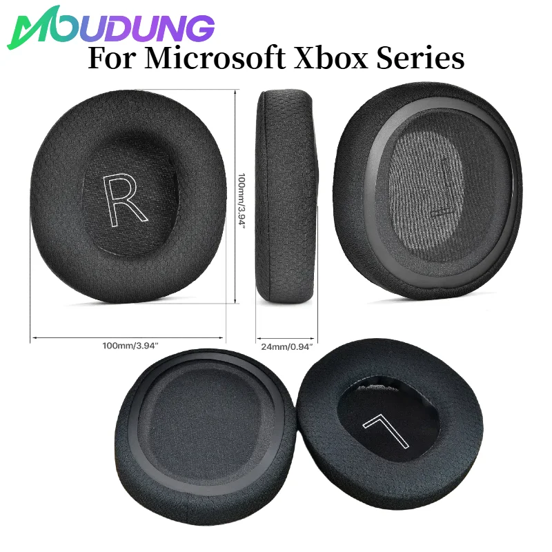 

MOUDUNG Soft Foam Ear Pads Cushions For Microsoft Xbox Series Gaming Headphone Earmuff Enhances Comfort Sound Block Out Noise