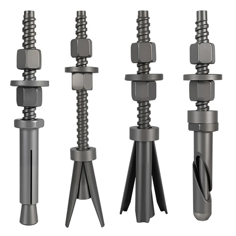 A74E-4Pc Water Drill Special Drilling Bracket Fixed Detachable Reusable Internal Expansion Bolt Screw Set