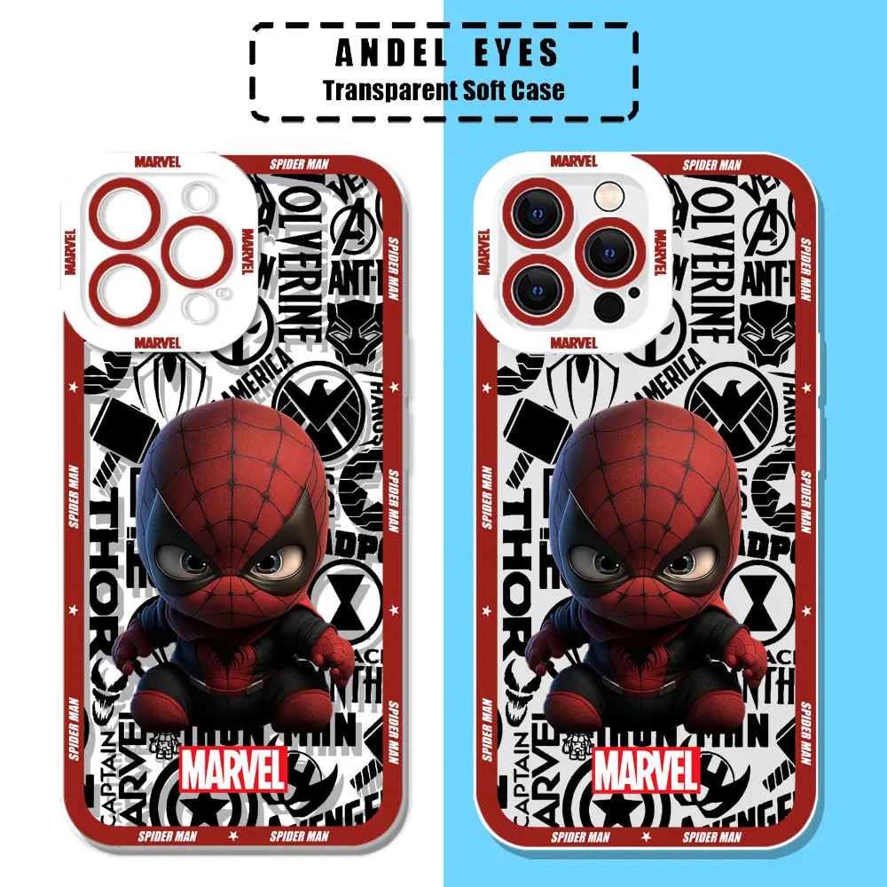 Cute Baby Groot SpiderMan Venom Case For Motorola MOTO G73 G72 G71 G60S G53 G52 G32 G30 G22 Edge 40 Pro Plus Transparent Cover