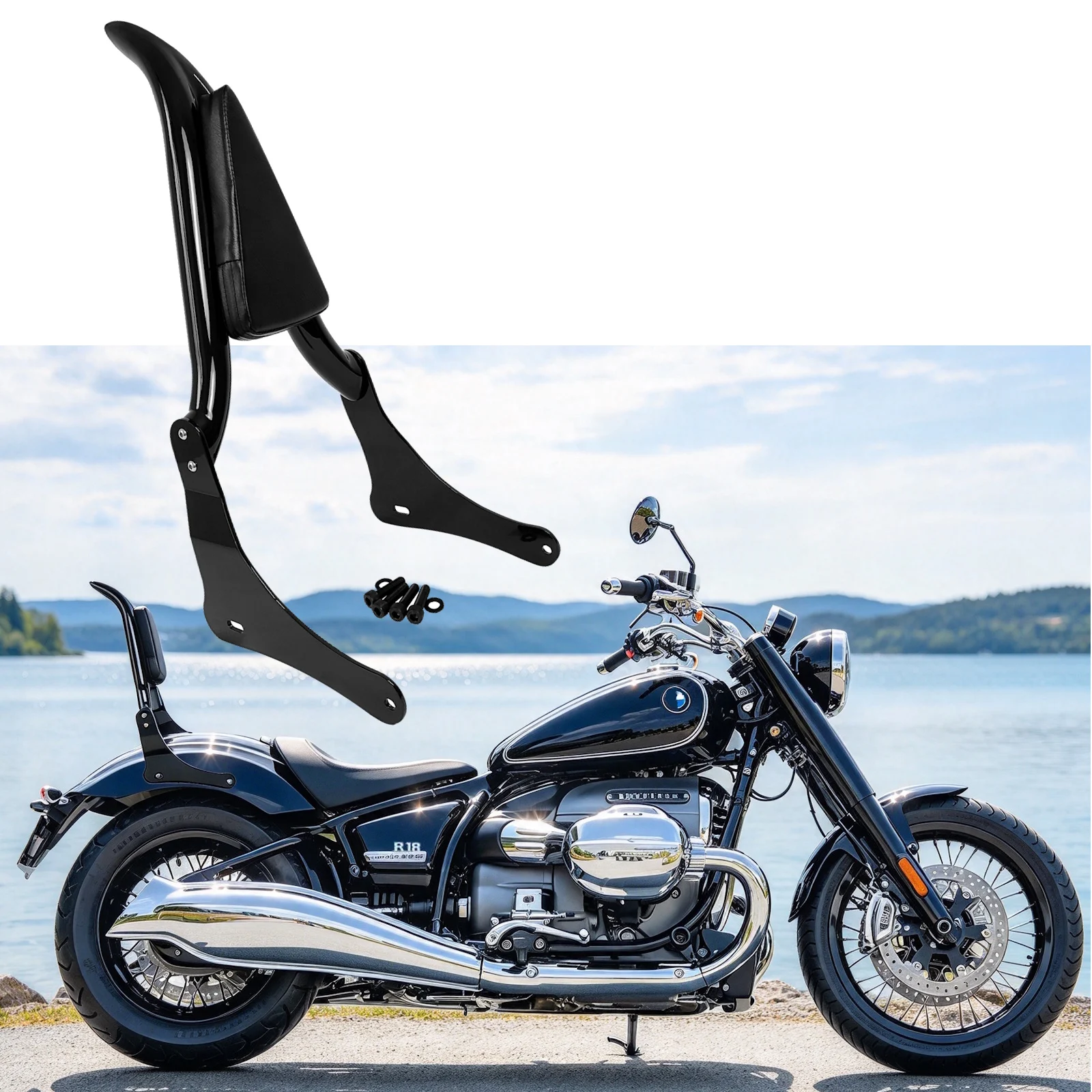 For R18 2020-2026 R18 Classic 2021-2026 Accessories Back Rest Sissybar Motorcycle Rear Backrest Passenger Sissy Bar