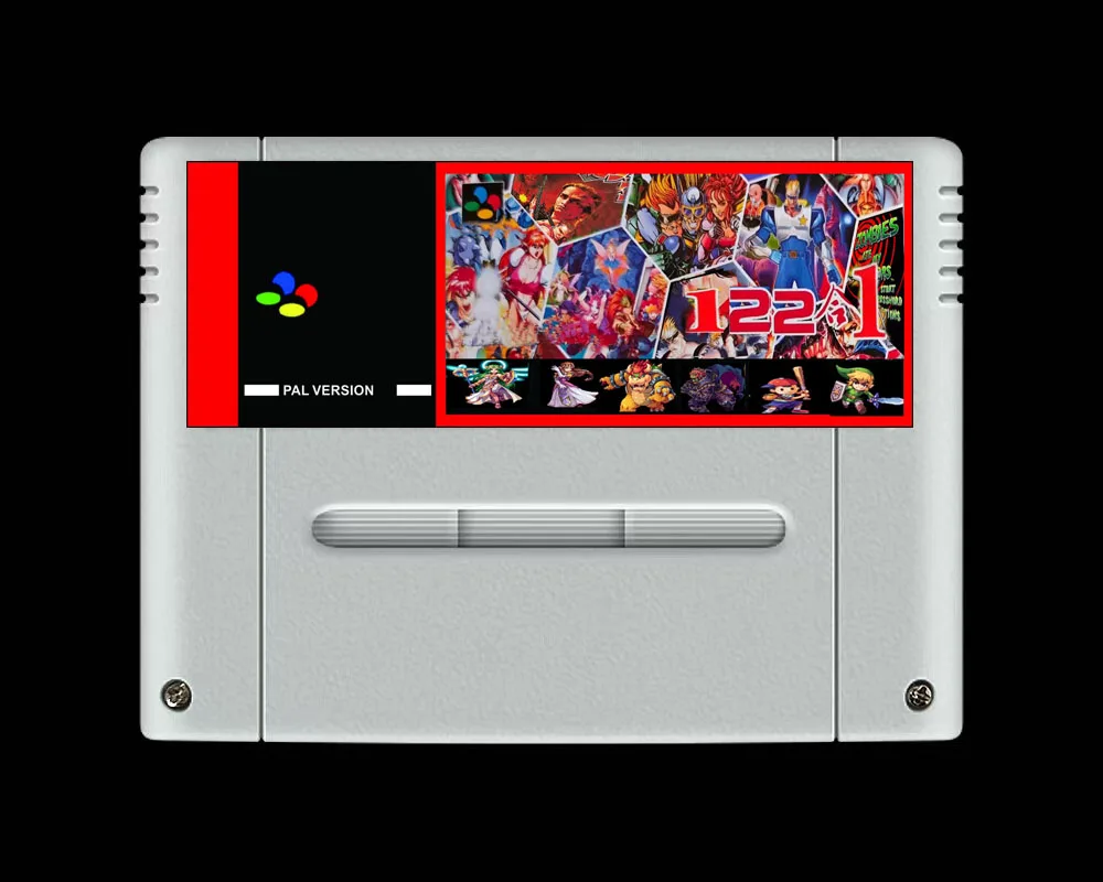 Super 122 en 1 Juegos con Axelay, Captain Commando, Castlevania - Dracula X, Final Fight, Super Bomberman123