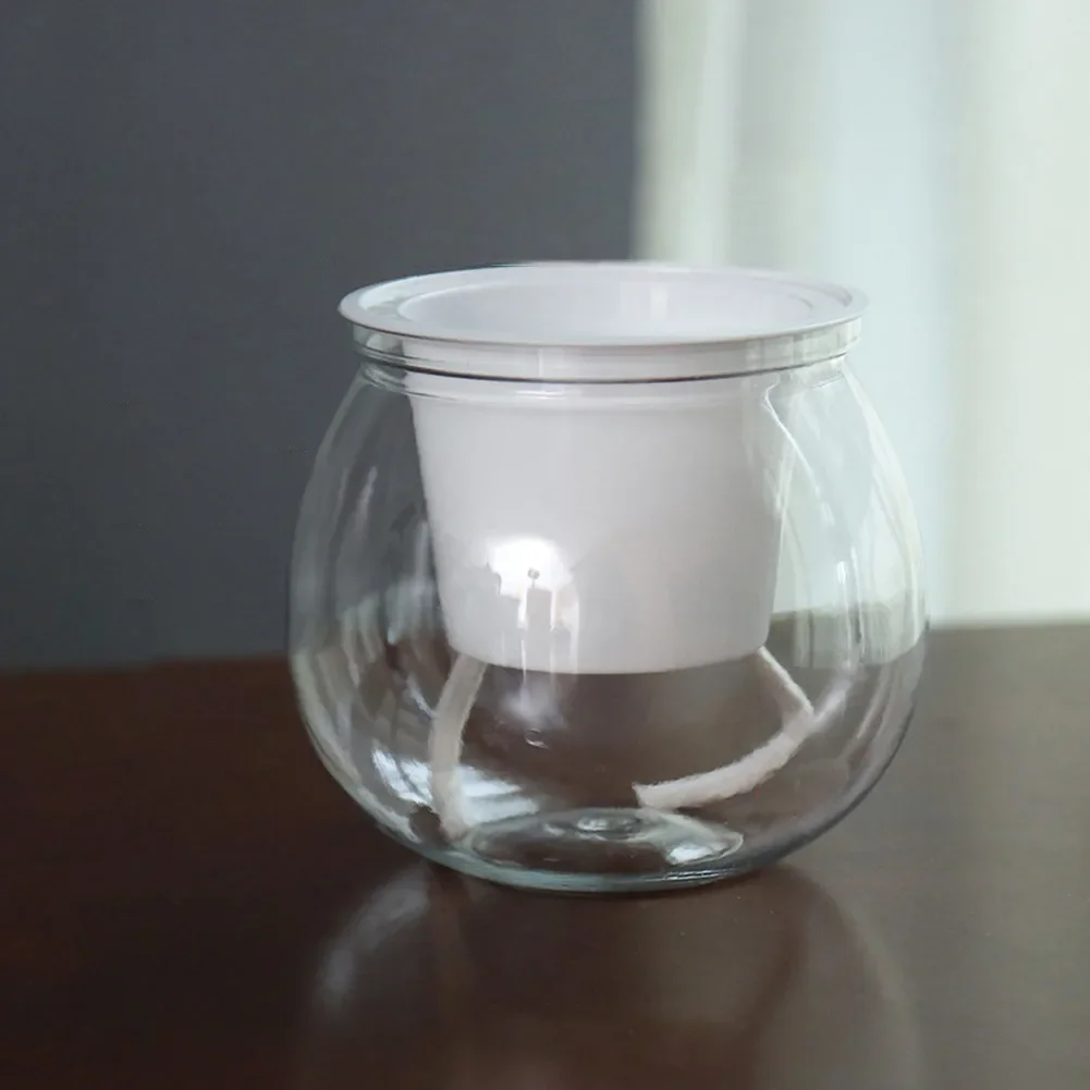 Breathable Transparent Flower Pot Constructed From PP Resin For Home Garden Office And Hotel Green Applications
