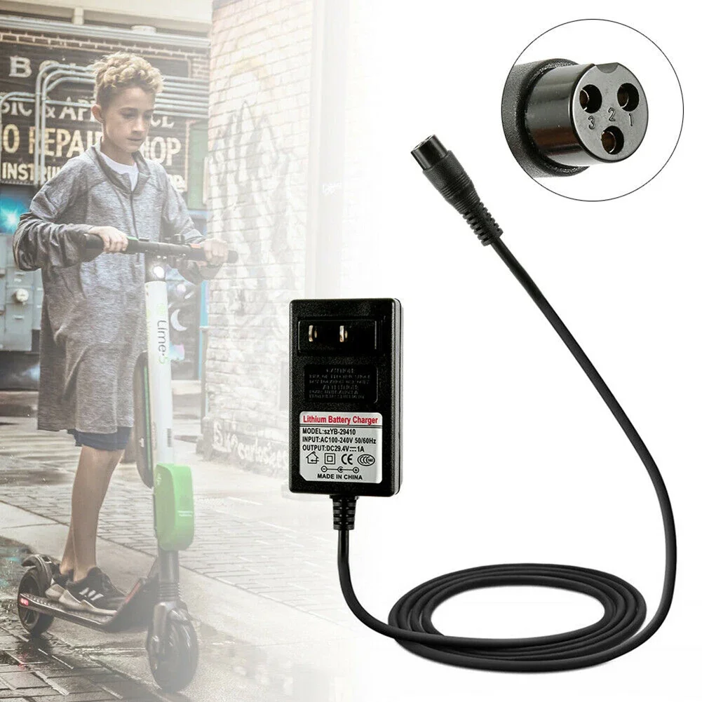 Electric Scooter Charger 29.4V 1A Lithium Battery Charger Adapter For Self Balancing Scooter Wheel Mulit Optional Plug