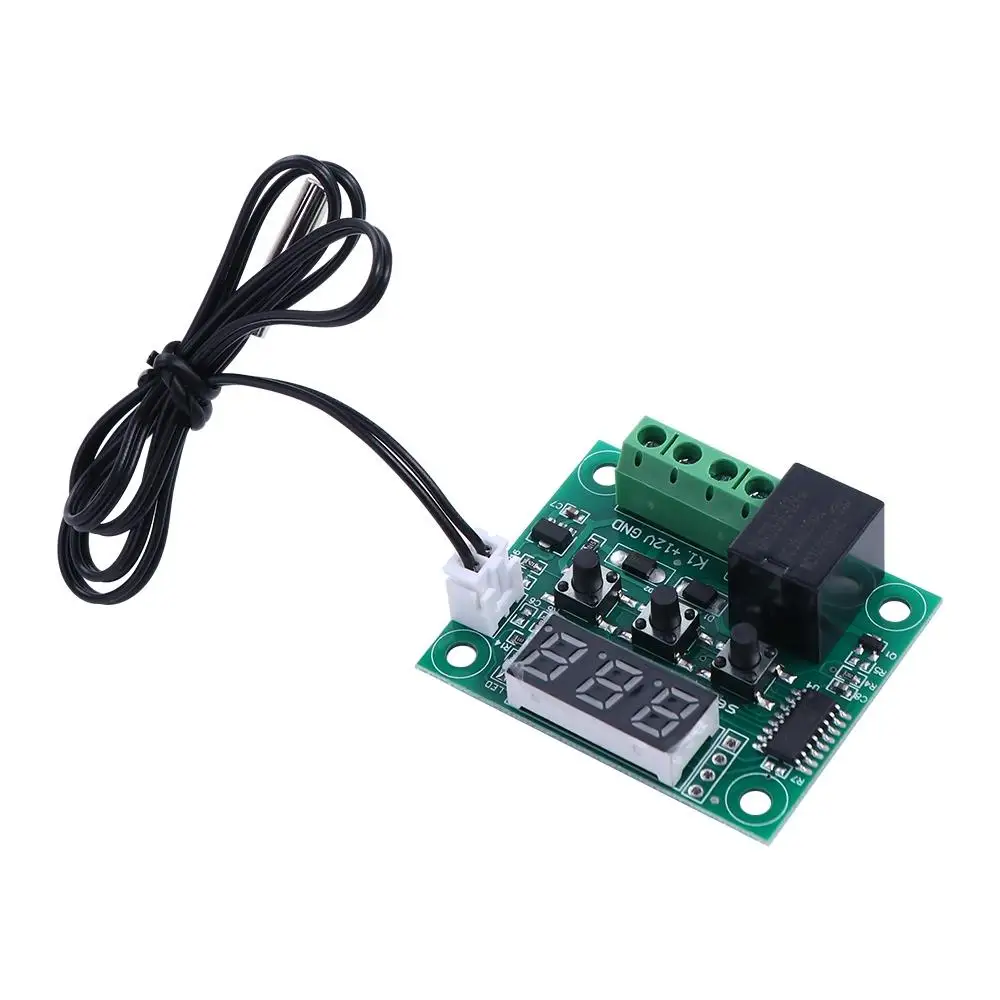 Dual Module Temperature Controller Regulator Sensor Temperature Control Switch LED Display DC12V Thermostat W1209