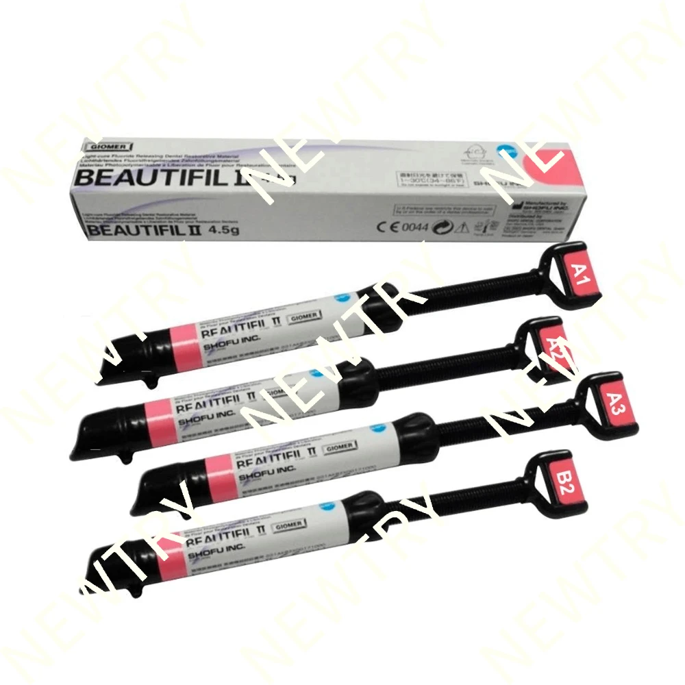 SHOFU Beautifil II طب الأسنان نانو مركب الراتنج SHOFU علاج الضوء مركب مادة الراتنج 4.5 جرام راتينج تصفيف الأسنان