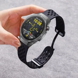 18/20/22mm Silicone Starp For Huawei Watch GT 6 Pro 46mm Breathable Sport Magnetic Band For Huawei GT6 GT5 GT4 46mm 41mm Belt