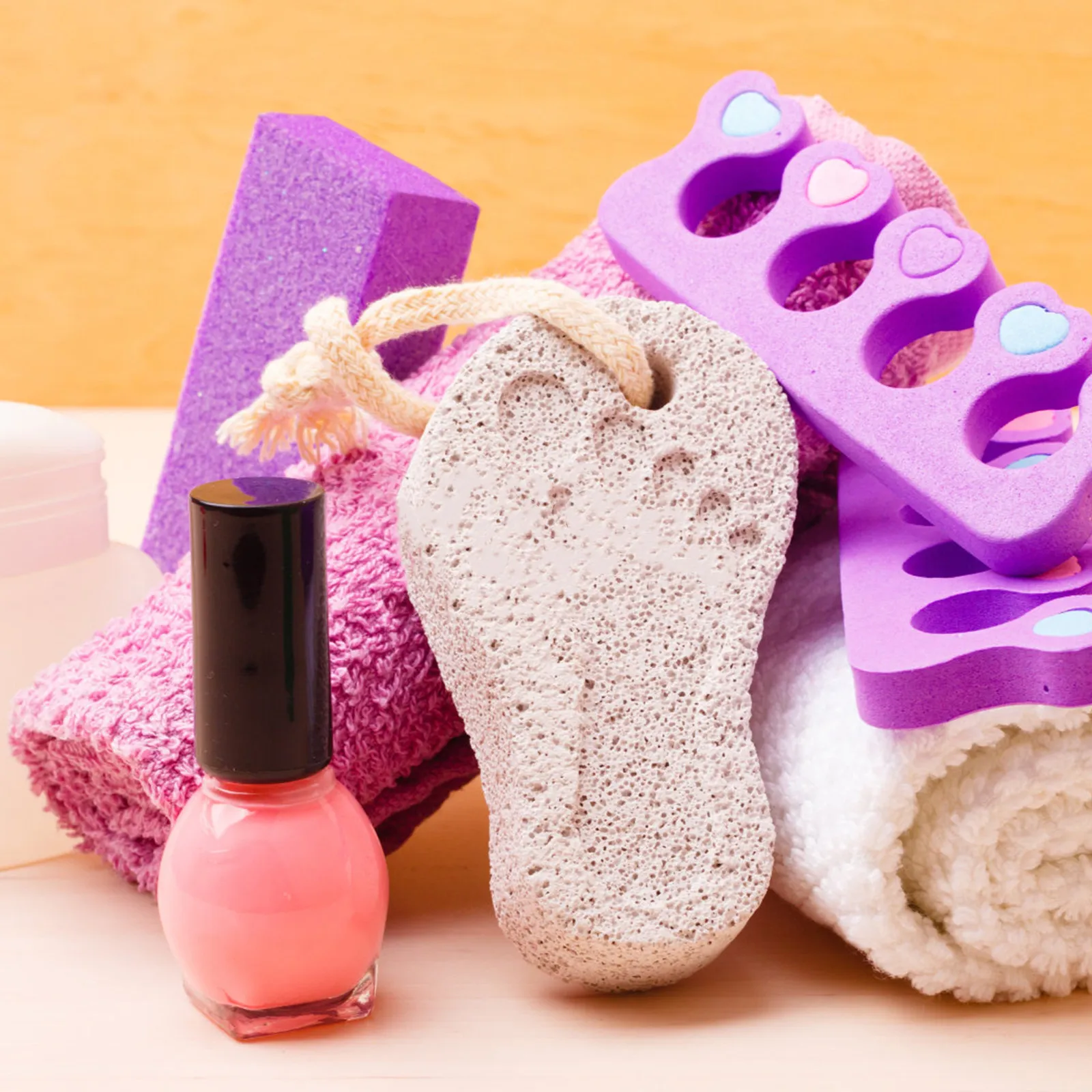 Pumice Stone Pedicure Scrubber 10 Piece Dead Skin Callus Remover Exfoliating Foot Care Tool