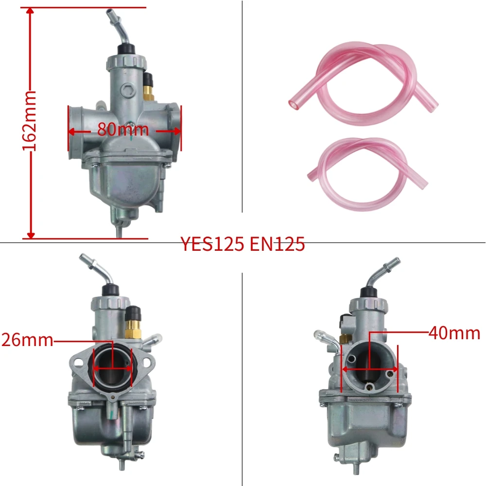 Carburetor For Suzuki EN125 YES125 GN125 GS125 DR125 RF125 Street Motorcycle Engine Spare Accessories - view 6