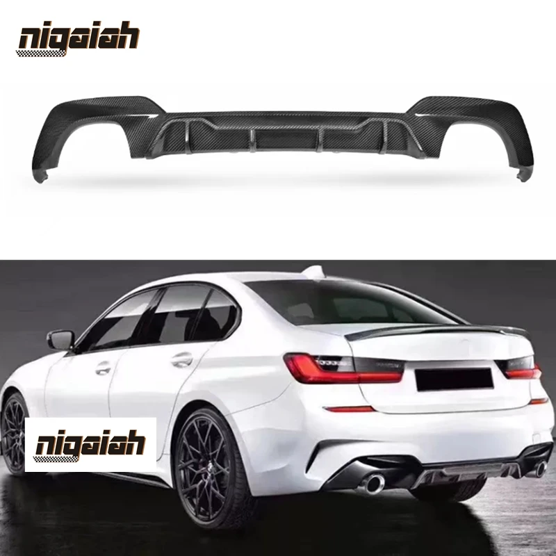 

MP Style Dry Carbon Fiber Rear Bumper Diffuser For BMW 3 Series G20 G28 Sedan MP Style Rear Diffuser 2020+