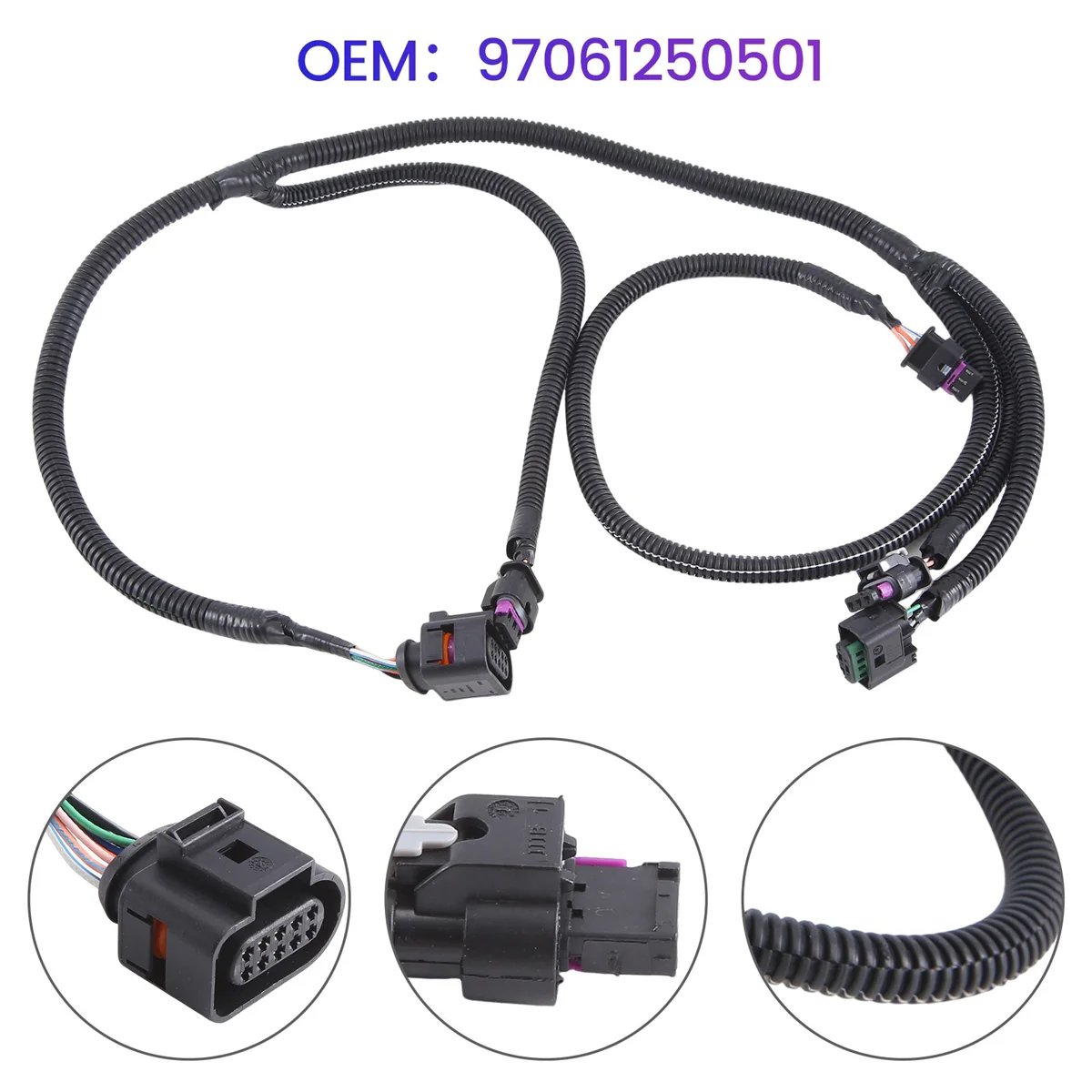 

Автомобильный передний бампер, левая БОКОВАЯ проводка, жгут проводов для Porsche Panamera 2010 - 2016