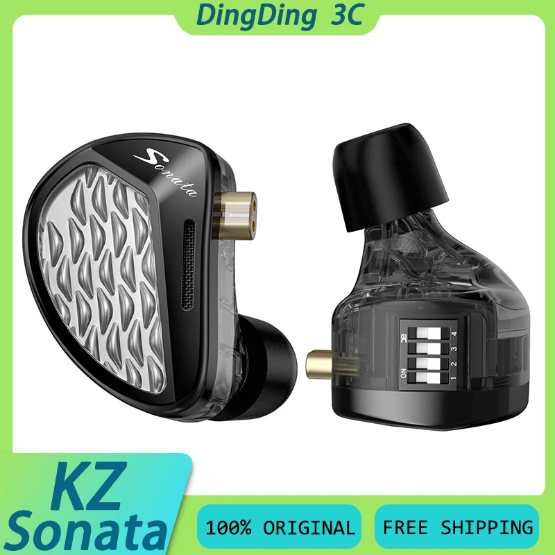 KZ Sonata HiFi Earphones 28BA Units Upgraded Balanced Armature Drive Tunable In Ear Monitor Headset With Detachable Cable Custom