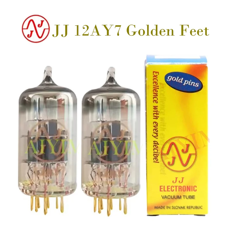 JJ 12AY7 Vacuum Tube Golden Feet Replace EL84 6N14N 6BQ5 6P14 6072 Electronic Tube Amplifier Kit HIFI Audio Valves DIY Matched