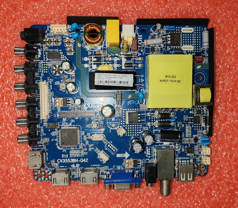 

CV3553BH-Q42 Three high-definition interfaces on the three in one TV motherboard bh-17305 72---82v 550ma