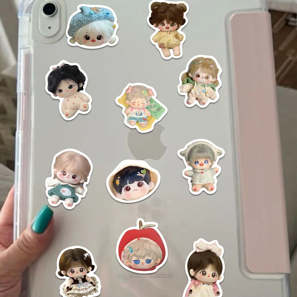 62 قطعة الكرتون لطيف دمية ملصق مضحك كول ملصق ل سجل القصاصات مذكرات الثلاجة خزانة ظهره ملصق لاصق لامع ورائع طالب مكافأة هدية #5