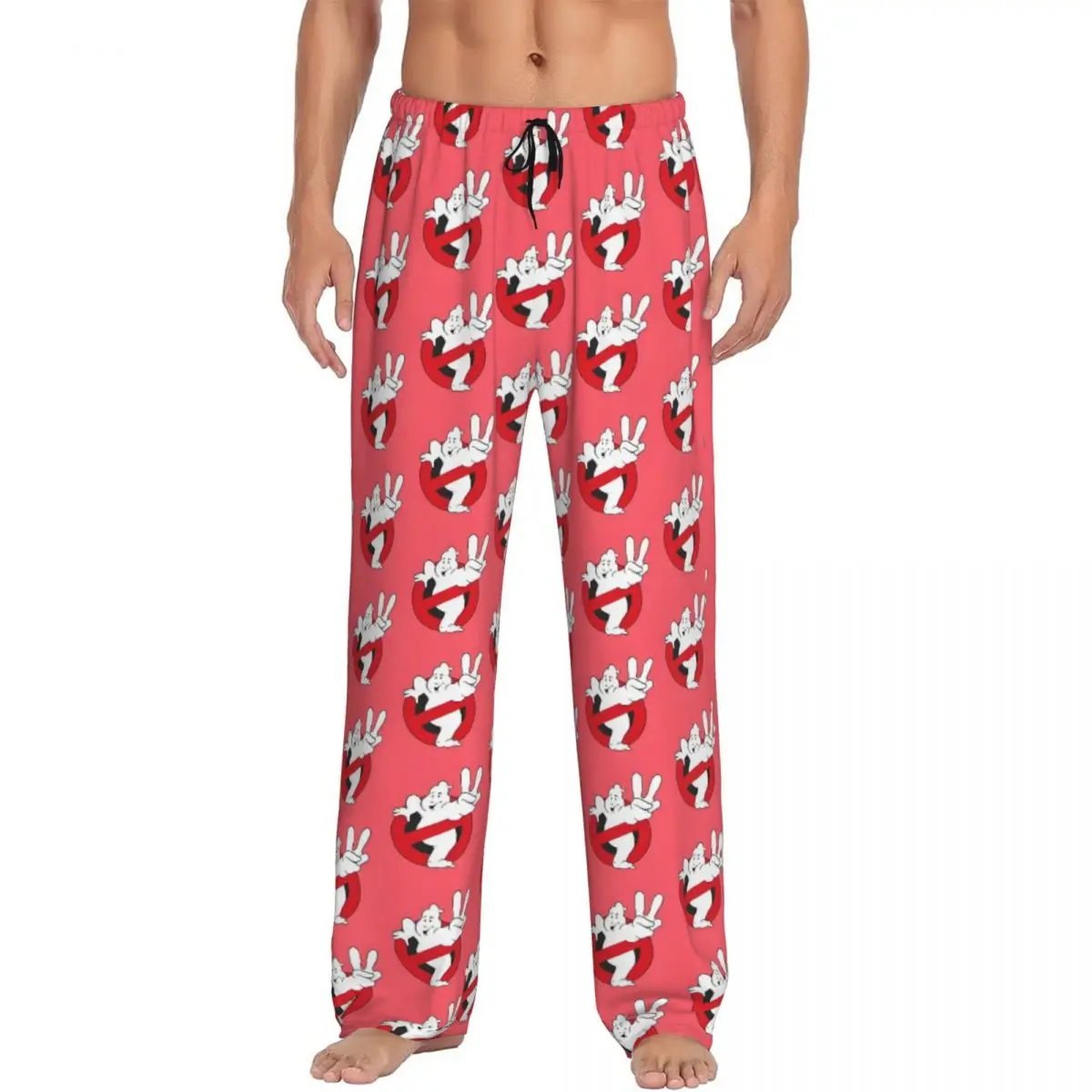 

Custom Printed G-Ghostbusters Pajama Pants for Men Supernatural Comedy Film Sleep Sleepwear Bottoms with Pockets