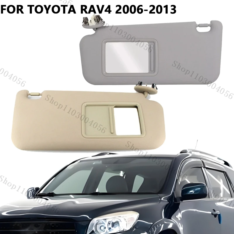 Beige Grey Sun Visor Driver Side Passenger Sunscreen For Toyota RAV4 2006 2007 2008 2009 2010 2011 2012 2013 74320-42501-B2