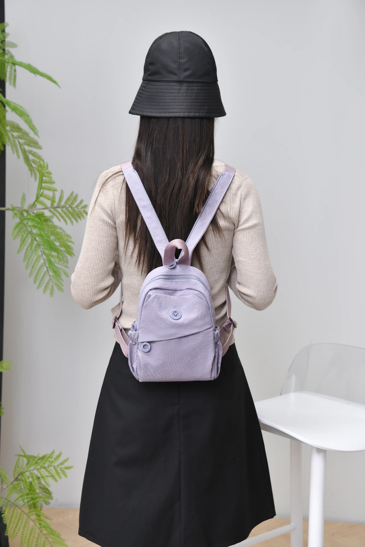 Lightweight Mini Backpack, Water‑resistant Wear‑resistant Casual Small Daypack