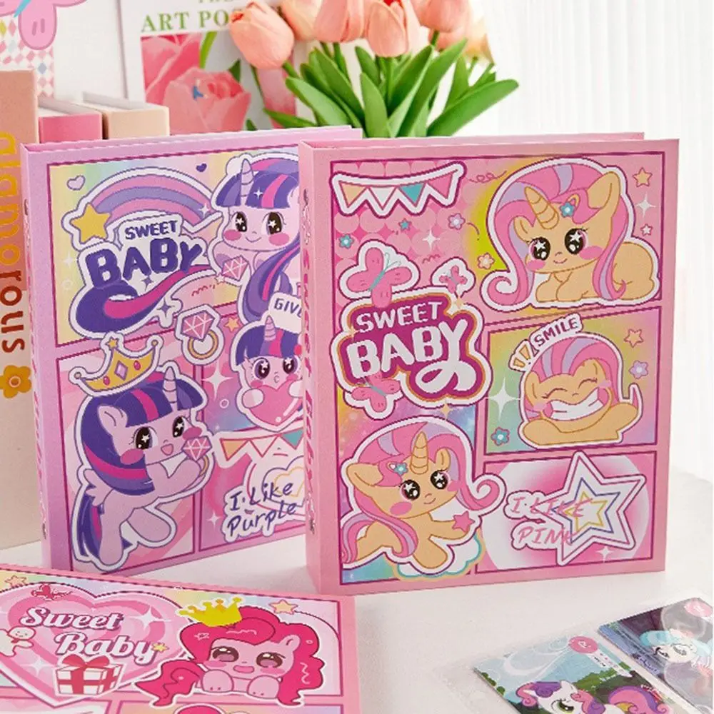 Cute Cartoon Photocards Collection Book Sweet Baby Removable Photocard Holder Binder Loose-leaf Ins Paper Idol Photo Album