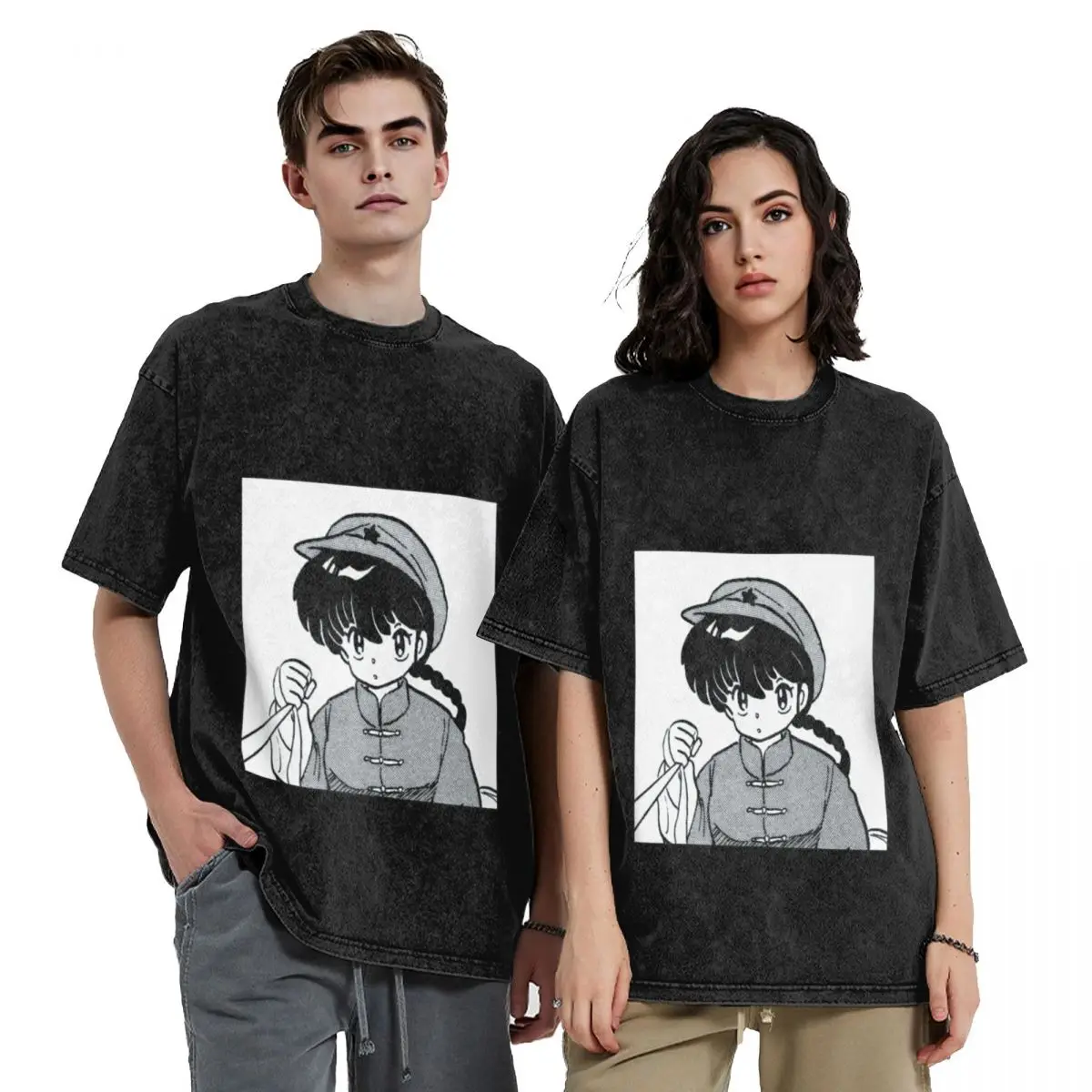 

Ranma girl with cap T-Shirt Funny t-shirts cheap stuff cute clothes kawaii clothes t shirt men