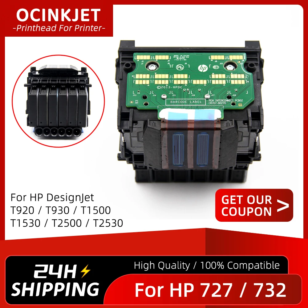 

For HP 727 732 Printhead Print Head B3P06A For HP DesignJet T920 T930 T1500 T1530 T2500 T2530 Printer Head