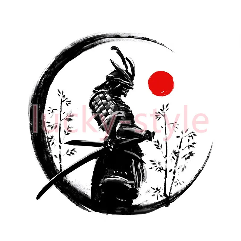 Personalized Japanese Samurai Ninja Car Stickers Refrigerator Motorcycle Bumper Decals Waterproof Window Laptop Decoration