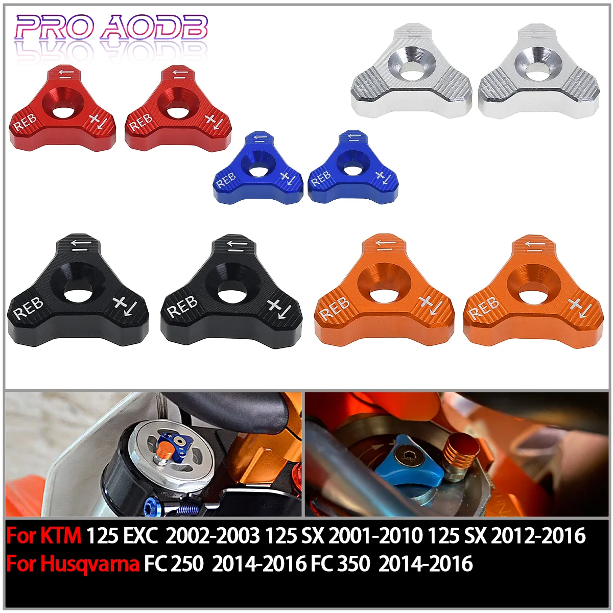 

48MM Forks Front Shock Absorber Knob Adjuster For KTM 250 300 350 450 500 EXC EXCF SX SXF XC XCW XCFW XCW FC FE Beta RR RS