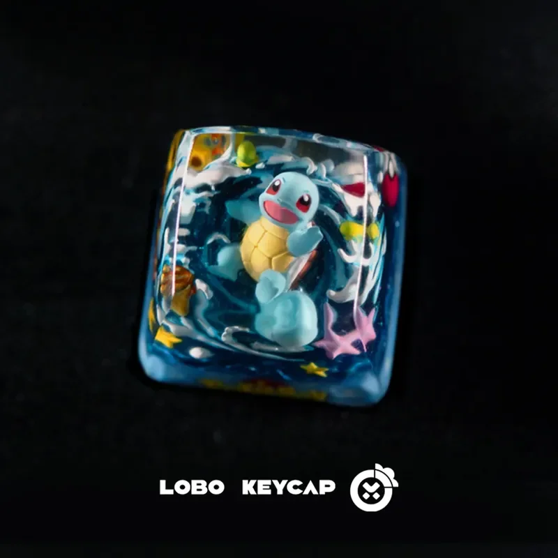 

PokéMon Anime Cartoons Personalized Keycap Mechanical Keyboard Cap Keyboard Decor Resin Dropping Glue Customized Esc Keycap Gift