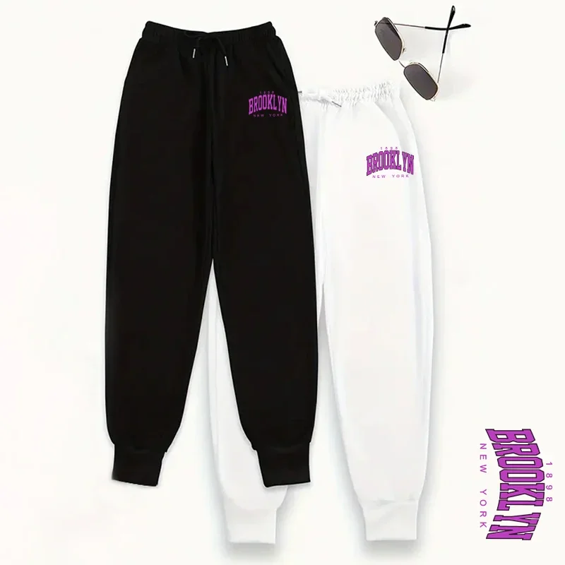 Brooklyn Womens 2 Pack Sweatpants Everyday Jogging Pants Soft Fit Trousers 2025 Autumn Winter Casual Streetwear Lounge Wear Set