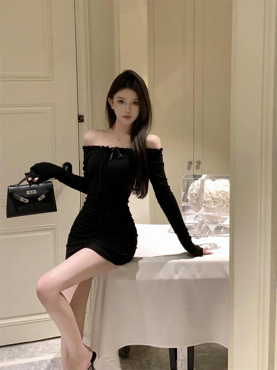 

Сексуальное длинное платье-свеч Dr, женское зимнее пальто, облегающая внутренняя юбка с высокой талией, облегающая облегающая юбка средней длины до бедра...