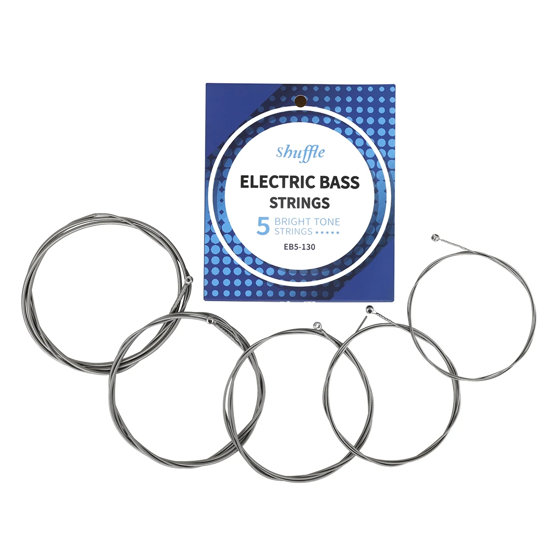 Shuffle EB5-130 5-String Electric Bass Strings Hexagonal High Carbon Alloy Bass Strings Five Strings Electric Bass Accessories