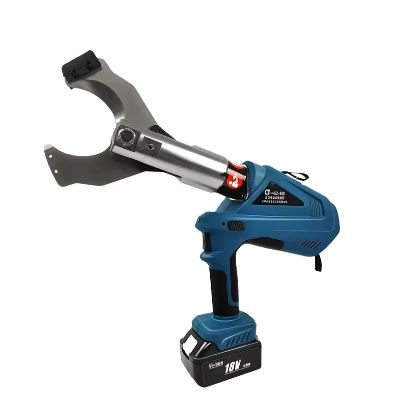 EZ-85C Cordless Electric Cable Cutter High Power Battery Operated Copper Wire Cutting Tool for Professional Electrical Work