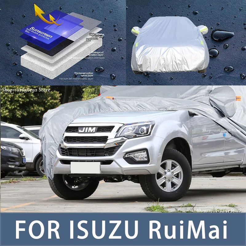 

For ISUZU RuiMai Outdoor Protection Full Car Covers Snow Cover Sunshade Waterproof Dustproof Exterior Car accessories