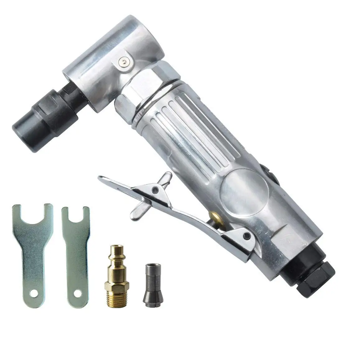 1/4-Inch 90° Angle Air Die Grinder Mini Pneumatic Angle Die Grinder Compact Air-Powered for Grinding Polishing Porting Deburring
