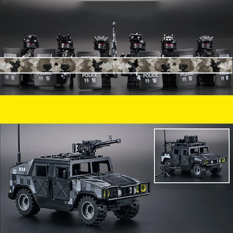 Zestaw figurek Adventure Team - Taktyczne misje dla chłopców od 8 lat, prezent do odgrywania ról z akcją bitewną, z wyposażeniem i akcesoriami